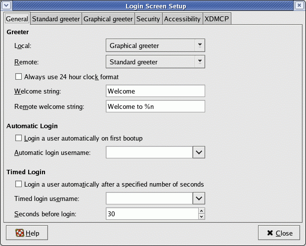 gdmconfig