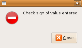 pyGTK error message dialog box